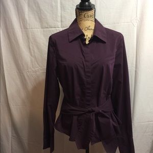 Coldwater Creek Wine colored blouse
